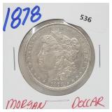 1878 90% Silver Morgan $1 Dollar