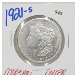 1921-S 90% Silver Morgan $1 Dollar