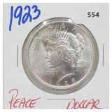 1923 90% Silver Peace $1 Dollar