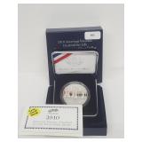 2010 90% Silver Amer Disabled Vets $1 Dollar