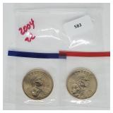Set of 2004 P&D Native American $1 Dollars Set of 2004 P&D Native American $1 Dollars