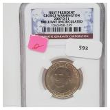NGC 2007-D BU Washington $1 Dollar NGC 2007-D BU Washington $1 Dollar