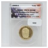 ANACS 2009-S PR70DCAM First Strike Tyler $1