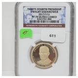 NGC 2015-S PF70 Ultra Cameo Ike $1 Dollar NGC 2015-S PF70 Ultra Cameo Ike $1 Dollar