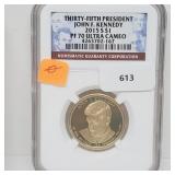 NGC 2015-S PF70 Ultra Cameo JFK $1 Dollar