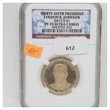 NGC 2015-S PF70 Ultra Cameo Johnson $1 Dollar