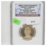 NGC 2015-S PF70 Ultra Cameo Truman $1 Dollar NGC 2015-S PF70 Ultra Cameo Truman $1 Dollar