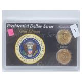 Gld Edition Presidential $1 Dollar Series