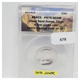 ANACS 2014-S PR70DCAM 90% Silv GrtSand Dunes ANACS 2014-S PR70DCAM 90% Silv GrtSand Dunes