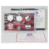 2007 US Mint 90% Silver State Quarters Proof Set