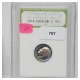 INB 1987-S Cameo Gem Proof Roos Dime