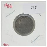 1906 V Nickel 5 Cents