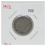 1912 V Nickel 5 Cents 1912 V Nickel 5 Cents