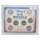 History of US Nickels Coin Collection