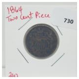 1864 Two Cent Piece