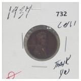 1937 Wheat Penny One Cent