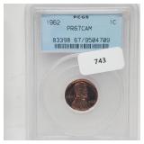 PCGS 1962 PR67CAM Lincoln Penny One Cent PCGS 1962 PR67CAM Lincoln Penny One Cent
