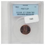 PCGS 1962 PR67CAM Lincoln Penny One Cent