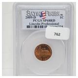 PCGS 2009-D SP68RD Lincoln Professional Penny