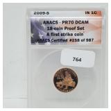 ANACS 2009-S PR70 DCAM First Strike Penny