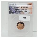 ANACS 2009-S PR70 DCAM First Strike Penny ANACS 2009-S PR70 DCAM First Strike Penny