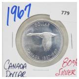 1967 80% Silver Canada $1 Dollar 1967 80% Silver Canada $1 Dollar