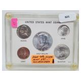 1964 UNC 90% Silver Mint Set