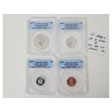 (4) 2008-S PR70DCAM Proof Set (4) 2008-S PR70DCAM Proof Set