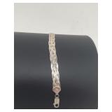 .925 Sterling Silver Braided Bracelet .925 Sterling Silver Braided Bracelet