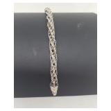 .925 Sterling Silver Chain Bracelet .925 Sterling Silver Chain Bracelet
