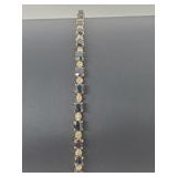 Vermeil/.925 Serl Silv Sapphire/Diam Bracelet Vermeil/.925 Serl Silv Sapphire/Diam Bracelet