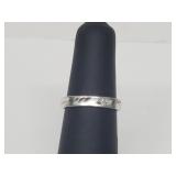 .925 Sterling Silver Etched Band .925 Sterling Silver Etched Band