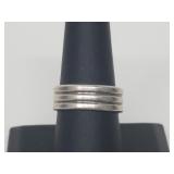 .925 Sterling Silver Ringed Band .925 Sterling Silver Ringed Band