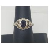 .925 Sterling Silver Garnet Ring .925 Sterling Silver Garnet Ring