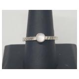 .925 Sterling Silver Moonstone Ring