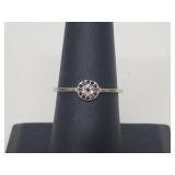 .925 Sterling Silver Sapphire Ring