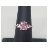 .925 Sterling Silver Pink Tourmaline Ring .925 Sterling Silver Pink Tourmaline Ring