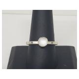 .925 Sterling Silver Moonstone Ring