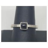 .925 Sterling Silver Onyx Ring