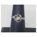 .925 Sterling Silver Aquamarine Ring .925 Sterling Silver Aquamarine Ring