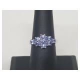 .925 Sterling Silver Lavender Quartz Ring