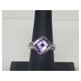 .925 Sterling Silver Amethyst Ring .925 Sterling Silver Amethyst Ring