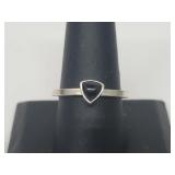 .925 Sterling Silver Onyx Ring