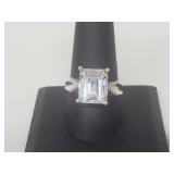 .925 Sterling Silver CZ Ring