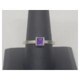 .925 Sterling Silver Amethyst Ring .925 Sterling Silver Amethyst Ring
