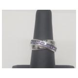 .925 Sterling Silver Lavender Quartz Ring