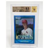 2007 Bowman Chrome Blue C. Mortensen AU Beckett9.5