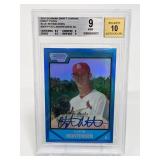 2007 Bowman Chrome Blue C. Mortensen AU Beckett 9