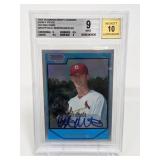 2007 Bowman Chrome Ref. C. Mortensen AU Beckett 9