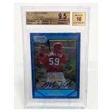 2007 Bowman Chrome Blue Mark Hamilton AUBeckett9.5